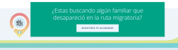 busqueda de migrantes desaparecidos